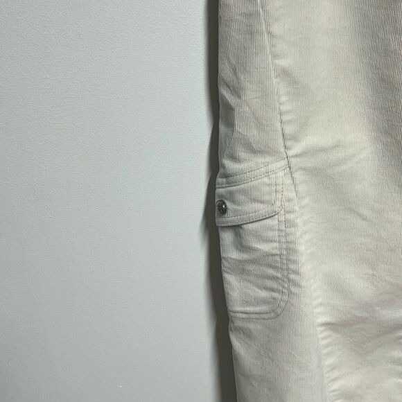 ATHLETA Corduroy Bone Dipper Cargo Flare Pants Sz 10 - Picture 2 of 6
